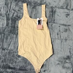 NWT Nearly Nude Tank Bodysuit S Small Style RLZ0027 In the Buff